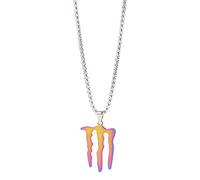 zxcs Hip Hop Magic-Claw Necklace Trendy Men And Women Geometry Rock Wild Pendant Necklace Chain-1