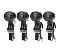 ZXCTFFGA Motorbike Turning Indicators For Street Bikes Turn Signal Lights E24 Mark Motorcycle Light 3 1 Front Steering Lamp Rear Brake Indicator Universal Turn Signal Light(2x White 2x Red)