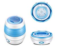 ZXCVB Mini Camping Washing Machine,Portable Laundry,Toploader With Sling Function,for 3.5 Kg Laundry,380 Watts,Energy And Water Saving,Timer,Blue-washing