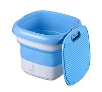 ZXCVB Mini Folding Washing Machine, Mini Foldable Washing Machine With Handle,Ozone Sterilization,Ultrasonic Cleaning Machine,Small Automatic Underwear Folding Washing Machine,Blue-washingmachine