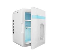 ZXCVB Mini Fridge 12L, Portable Compact Car Fridge, Silent Cooling and Warming, 12V/220V, for Bedroom, Holiday, Food Drinks
