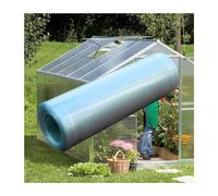 ZXCVBNAS Rain-Proof UV Protection Clear Daylighting Panels,1.2mm Glassfiber Solid Sheet,Transparent Insulation Day Lighting Panels,for Greenhouses, Sheds,Kennels or Garages(W0.6xL12m/2x39.4ft)