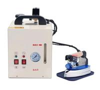 ZXCVBNMQ 1600W Industrial Steam Iron and Boiler Station, Stainless Steel with 4L Water Tank, Professional Ironing with Pressure Gauge, for Clothing Stores, Laundries, Factories