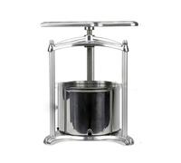 ZXCVBNMQ Cider Press Manual Press 6L Fruit Cider Grinder Stainless Steel Bucket, T-Handle Manual Press for Cider, Cheese, Herbs and Vegetables