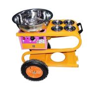 ZXCVBNMQ Commercial electric cotton candy machine for making small shaped stalls with fancy drawings and handcarts for cotton candy food processing