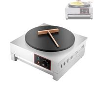 ZXCVBNMQ Commercial electric crepe maker, adjustable temperature non-stick pancake maker for tortillas, pancakes, eggs, bacon