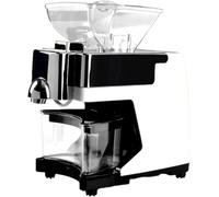 ZXCVBNMQ Electric Mini Oil Press, Hot and Cold Dual Pressing Mode, Temperature Controlled Heating Olive Oil Press Suitable for Commercial/Domestic Use (White)
