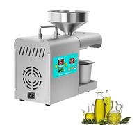 ZXCVBNMQ Electric oil press, 820W commercial oil press, with LCD touch screen, intelligent temperature control, adjustable temperature, automatic kitchen oil press