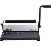ZXCVBNMQ Heavy-duty binding machine with split die and large capacity, for office, school and professional use, easy to operate and efficient document binding