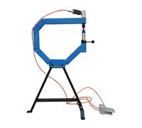 ZXCVBNMQ Pneumatic flattening hammer, 4-inch throat polishing hammer, sheet metal shaper with cast iron stand and foot pedal for dent repair
