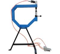 ZXCVBNMQ Pneumatic Flattening Hammer, Industrial Shrink Stretcher with Foot Pedal, Sheet Metal Forming Machine, 3 Anvil Sizes 1, 2, 3 In