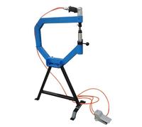 ZXCVBNMQ Pneumatic Planishing Hammer 875-1350RPM Industrial Metal Shaping Machine with Pedal and Anvil, Cast-Iron Stand, 50-100PSI, 4 inch Throat