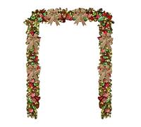 zxcvbnn Christmas Decorations Candy Canes Christmas Wreath Front Door Prelit Chrsitmas Stairway Teardrop Swags Artificial Wreath for Fireplace Window Decor Glowing Xmas Garlands Winter Home Decor