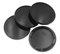 ZXCVDF 4Pcs Hub Centre Caps for VW Golf R 2015-2019 Wheel Hub Caps 65mm Car Tyre Rim Waterproof Protective Styling Accessories Decorative Rim Caps,Black