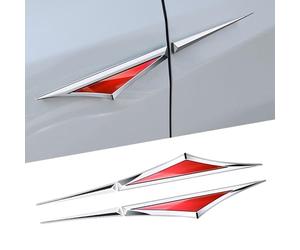 ZXCVDF Car Emblem for Volvo C30 Car Exterior Stickers Emblem Badge 3D Logo Stickers Decal Badge Decal for Car Truck Auto Windows Door,Red