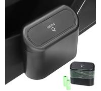 ZXCVDF Car Trash Can Bin with Lid for Audi Q4 e-tron I 2021-2024,Car Rubbish Bin Hanging 40pcs Trash Bag Litter Container Water Resistant Leak Proof Garbage Organiser