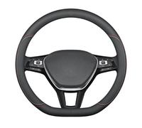 ZXCVDF for Toyota Proace City I 2020-2024 Steering Wheel Covers Microfiber Leather Steering Wheel Cover 37-38cm/15'' Breathable Anti-slip Protector,Colored lines-1-D type