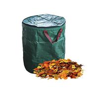 ZXCVW 1-Pack60L/100L106L/120L/272L/300L/400L/500L Garden Waste Bags with Lid, Large Garden Bag with Handles, Waterproof Rubbish Refuse Sacks Heavy Duty,Garden Sacks Reusable (60L)