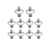 ZXCVWWE 10/30/50/100pcs Hammer Drive Rivets Expansion Round Head Aluminum Expansion Steel Nail Stick Stainless Nail