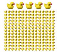 ZXCVWWE 100Pcs Resin Mini Duck Miniature Figurines Ornaments Tiny Decor Plants Animal Garden Micro Landscape Crafts Yellow Fai L4R2 Duck