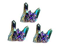 ZXCVWWE 15g Colorful Natural Quartz Crystal Aura Rainbow Titanium Healing Specimen Cluster Ornaments Mineral A9K5 VUG stone