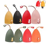 ZXCVWWE Cute Creative Pull Out Key Sleeve, Cartoon Leather PU Leather Key Wallets,Large Capacity Not Easy to Slip Car Key Sleeve