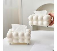 ZXCVWWE Luxurious Bubble Tissue Box,Unique Tissue Box Holder,Bubble Shape Tissue Box,Tissue Holders Creative Tissue Box Cover Practical, Suitable for Car, Bathroom, Table, Party, Home and Office