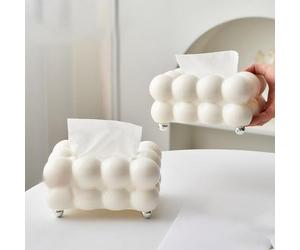 ZXCVWWE Luxurious Bubble Tissue Box,Unique Tissue Box Holder,Bubble Shape Tissue Box,Tissue Holders Creative Tissue Box Cover Practical, Suitable for Car, Bathroom, Table, Party, Home and Office
