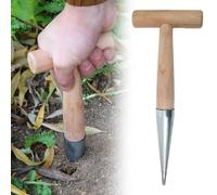 ZXCVWWE Plant Hole Digger for Planting,2025 New Pointed Soil Hole Digging for Sowing Seeds,Stainless Steel Sow Dibbler,Handheld Garden Seed Planter Tool for Flowers Vegetables Seed Dispenser