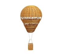 ZXCVWWE Rattan Hot Air Balloon, Rattan Woven Lampshade Hot Air Balloon, Woven Wall Hanging Hot Air Balloon, Ceiling Pendant Light Cover Wicker Lamp Cover, Home Backdrop Pendant Decoration