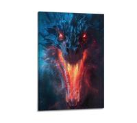 ZXCYGSAM Dangerous Dragon Poster Poster Decorative Painting Canvas Wall Posters And Art Picture Print Modern Family Bedroom Decor Posters 12x18inch(30x45cm)