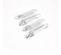 ZXDRYIRC Outer Door Handle Cover Compatible with Kia for K5 for Optima 2021 2022 2023 Car Carbon Fiber Style Exterior Door Handle Cover Trim for Smart Keyhole Decor(Silver)