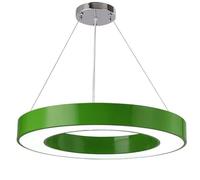 ZXDTVFGN 60cm LED Pendant Light Hollow Circular Chandelier Children's Green Lights Decorative Hanging Lamps On The Ceiling Of School Classrooms, Natural 4000K