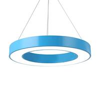 ZXDTVFGN 60cm LED Pendant Light Hollow Circular Chandelier Children's Green Lights Decorative Hanging Lamps On The Ceiling Of School Classrooms, Natural 4000K