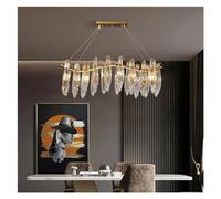 ZXDTVFGN Art Design Modern Pendant Copper Lamp Living Decoration AC110V 240V LED Wall Mounted Dining Room Villa Lights,Crystal Chandelier for