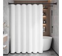 ZXDTVFGN Boho Farmhouse Fabric Shower Curtain Waterproof QuickDrying Weighted Hem Country Bath Decor Set with Hooks White 200x220cm