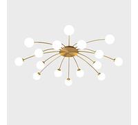 ZXDTVFGN Chandelier Ceiling Light Pendant Fixture Dining Room Lamp,Living Lamp,Warm Lamp,Bedroom Lamp,Creative Glass Magic Beans Lamp,G9 Nordic Full Copper Gypsophila Vigorous