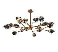 ZXDTVFGN Chandelier LED Postmodern Crystal Copper Designer Art Deco LightingSuspension Luminaire Lampen Compatible with Dinning Room,Pendant Lights Modern