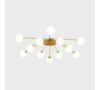 ZXDTVFGN Chandelier Pendant Light Fixture Celling G9 Nordic Full Copper Gypsophila Ceiling Lamp,Bedroom Lamp,Warm Room Lamp,Creative Glass Magic Beans Lamp,Living Lamp,Dining Vigorous