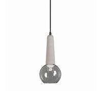 ZXDTVFGN Chandeliers, Industrial Cement Design Pendant Ceiling Lamp Light Fixture Creative Single Head Glass Lampshade Chandelier for Restaurant Living Room Coffee Shop Hot Pot Vigorous