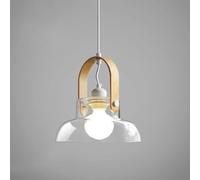 ZXDTVFGN Clear Glass Drop Lights Pendant Lamp Modern Lantern Ceiling Hanging Light Fixture Suspend Light,LED Chandelier Present