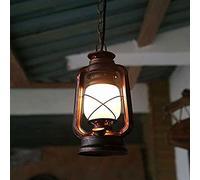 ZXDTVFGN E27 Industrial Metal American Retro Chandelier Chinese Kerosene Old-Fashioned Lantern Classic Antique Bar Table Cafe Balcony Wrought Iron Interesting