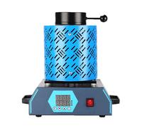 ZXDTVFGN Electric Gold Smelting Furnace, 1150 ℃ / 2102 ℉ Automatic Digital Melting Furnace Machine with Graphite Crucible, for Stainless Steel, Metal, Jewelry Making, Quenching, Ceramic Fir (5 KG)