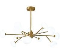 ZXDTVFGN G9 Nordic Magic Molecule Chandelier Lighting,Living Room Home Bedroom Dining Room,Modern Concise Designer During Lighting,Hanging Light-Plated Copper 12 Head Made in China