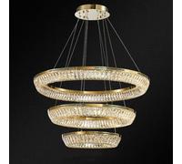 ZXDTVFGN Italian minimalist crystal chandelier, luxury high-end art for living room bedroom dining sample lamps and lanterns,100CM