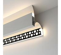 ZXDTVFGN Led Baseboard Molding Trim with Clear Cover, Ceiling Crown Lights Diffuser Channel, Indoor Aluminum Profile Light Bar Lighting Housing