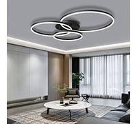 ZXDTVFGN LED Ceiling Lights In The Living Room And Bedroom,Mid Century Cold Colored Chandeliers Embedded Lamp 66W,Dimming 3 Circle Bedroom Entrance Lighting Fixtures