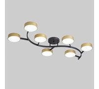 ZXDTVFGN Led Scandinavian style macaron ceiling light, simple bedroom modern creative chandelier, room living lamps and lanterns,Gold,5 heads
