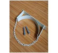 ZXDTVFGN Lightweight Wall - Mounted Oxygen Cylinder Holder for 40 L Tank, Durable Rack with Protective Chain, Ideal for Factory & Workshop Use (34 X13 CM / 13.4 X5.1)