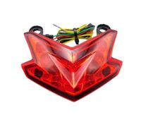 ZXDTVFGN Motorbike Rear Light Motorcycle Led Taillight Rear Brake Turn Signal Integrated Tail Lights Smoke/Red Lens for Kaw & Asaki Z800 Ni & Nja Zx6r 636 2013-2014